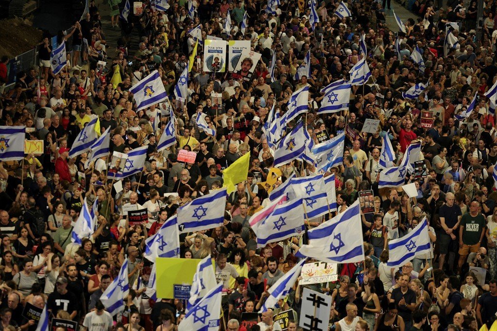 Israelis Protest for Gaza Ceasefire and Hostage Release